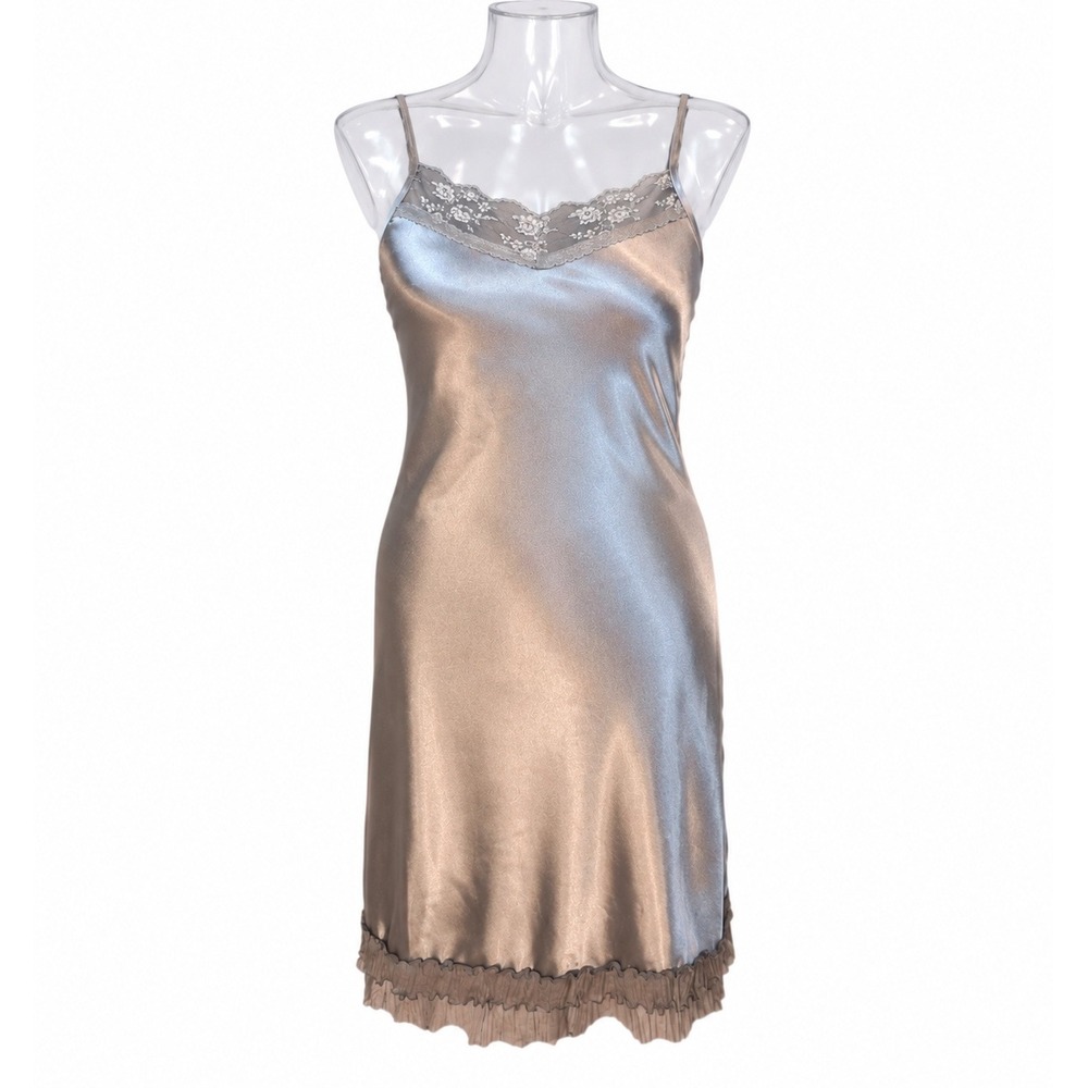Silver slip dress SKUW090